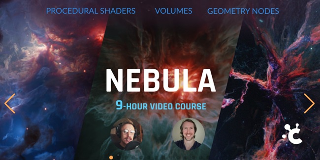 Скачать с Яндекс диска Blendermarket – Nebula: Learn Volumes, Geonodes & More (Eevee/Cycles)