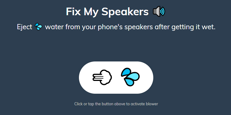 Fix My Speakers — веб-инструмент, который удалит воду из динамика смартфона